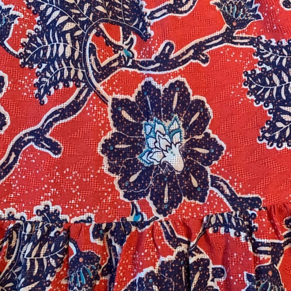 Knox Rose Women's Red Floral Bohemian Maxi Dress - Large NWT - Picture 8 of 9